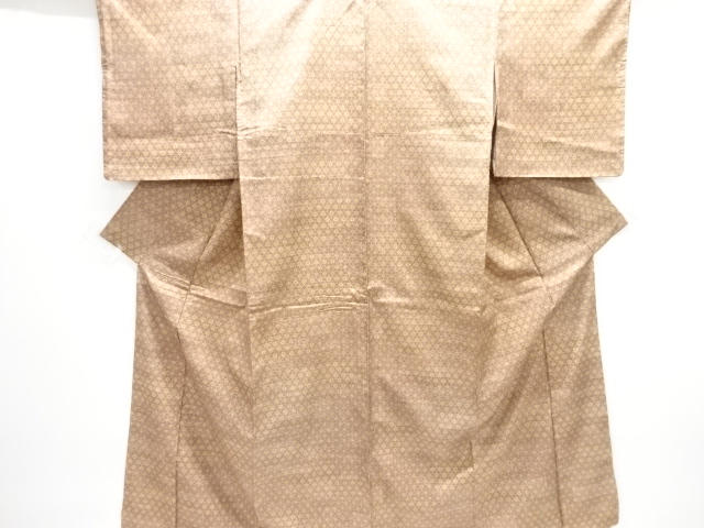 ヱ霞に花模様本場大島紬着物(染)